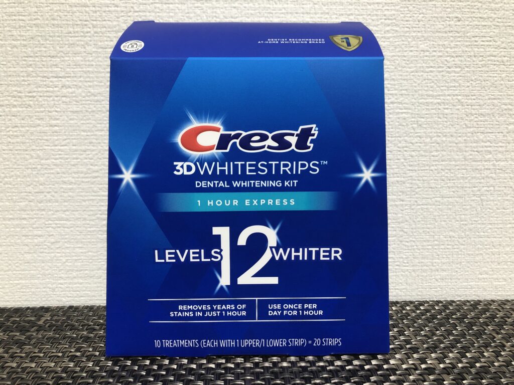 ホワイトニング（Crest 3DWhitestrips）のパッケージ
