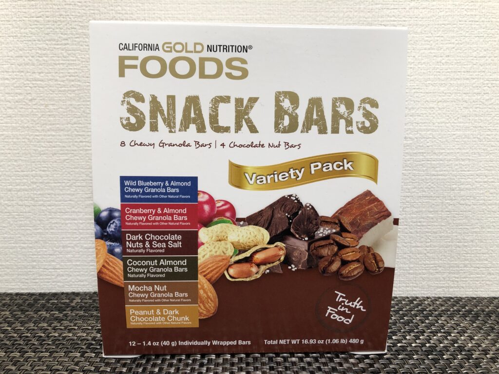 California Gold Nutrition スナックバーのパッケージ
