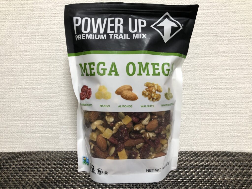 Power Up プレミアム・トレイル・ミックスのパッケージ